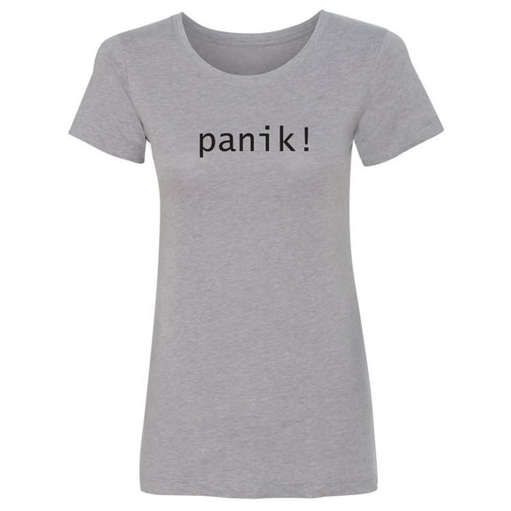 panik! Womens crewneck tee