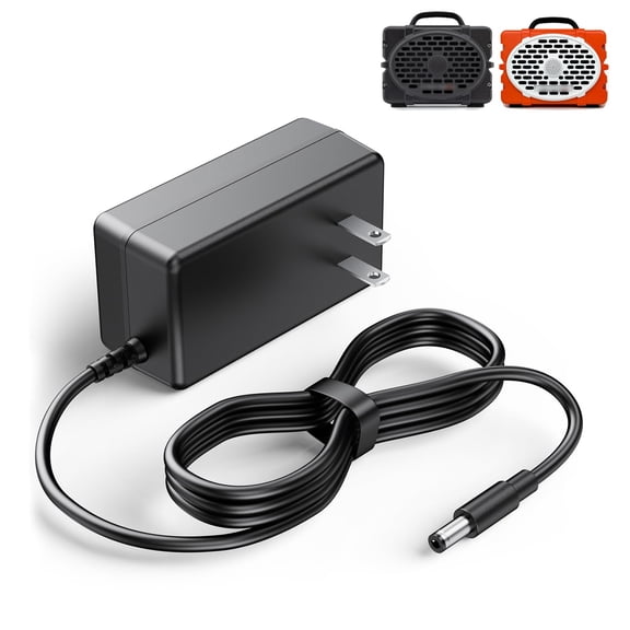 pannbo 15V 3A Charger for Turtlebox Speaker Gen 2 & Gen 3, Replacement Power Cord AC DC Adapter for Turtle Box Outdoor Portable Bluetooth Audio with 4.9FT Cable