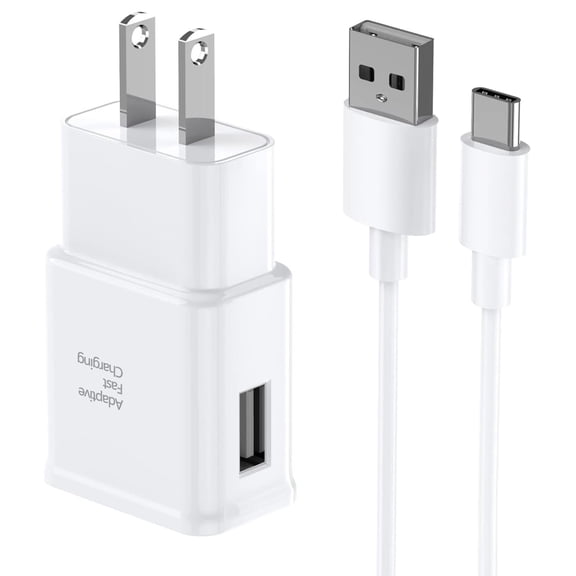 pannbo 15W USB C Fast Charger Block with 6.6FT Cable AFC Wall Charger UL Listed for Samsung Galaxy S25 S24 S23 S22 S21 S20 S10 S9 Note 20 10 9 Pixel LG