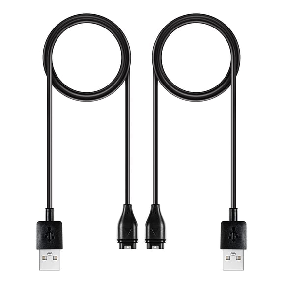 pannbo 2-Pack Compatible with Garmin Watch Charger Cable, Magnetic Charging Cord for Fenix 8 7 6 5, Vivoactive 6 5 4, Forerunner 55 255 745, Instinct 2, Venu 2 Sq Smart Watch