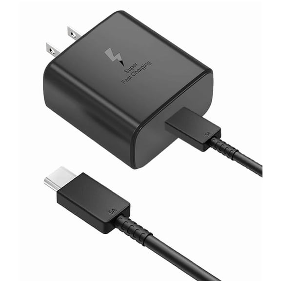 pannbo 45W USB C Fast Charger Block with 6.6FT 5A Cable, Samsung Android Phone Charger for Galaxy A16/A15/A25/A26/A35/A36/A55/A56/S25/S24/S23, iPhone 15/16, Pixel 9/8