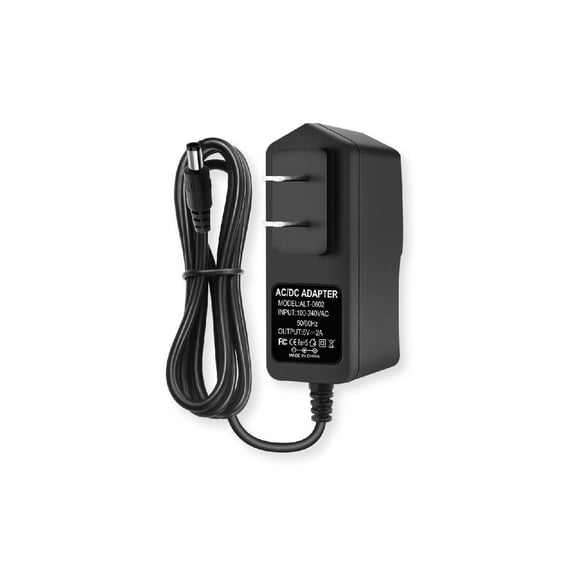 pannbo 6V 2A AC DC Power Supply Adapter, 100-240V to DC 6Volt 2Amp Transformer with 5.5x2.5mm Plug Center Positive for LED Strip Router Security Camera Fan