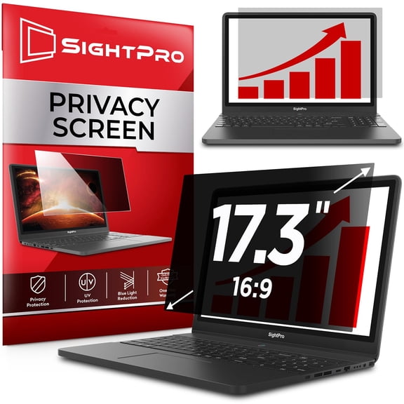 pannbo Laptop Privacy Screen 17.3 Inch 16:9, Computer Monitor Privacy Shield, Anti-Glare Protector for Laptop Display
