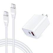 pannbo USB C Fast Charger for Samsung Galaxy A17 A16 5G A15 5G A14 5G A57 A56 A37 A36 A03s A53 S26 S25 Pixel 10 9 Pro XL Google Pixel 9 8a 7a 6 Pro 20W Android Phone Charger Type C Cable