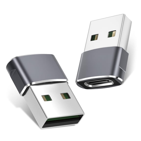pannbo USB to USB C Adapter for iPhone 17 Pro Max,Type C Female to A Male Converter 2 Pack, Compatible with Apple Watch S11 S10,AirPods Pro,iPad mini Air,Samsung Galaxy S26 S25