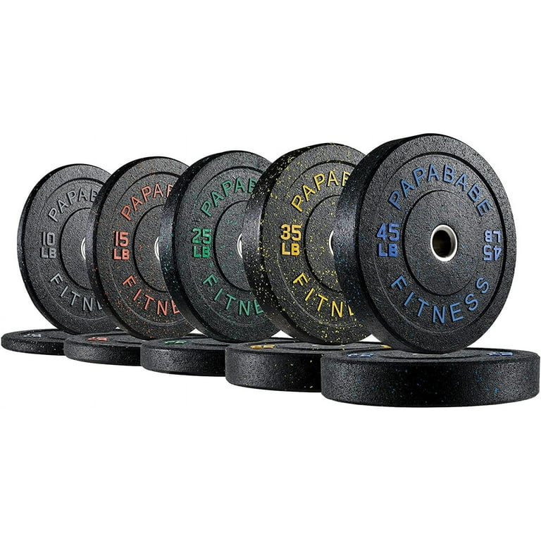 Yes4All Olympic Bumper Plate Set 100lb Rubber Weight Plates For