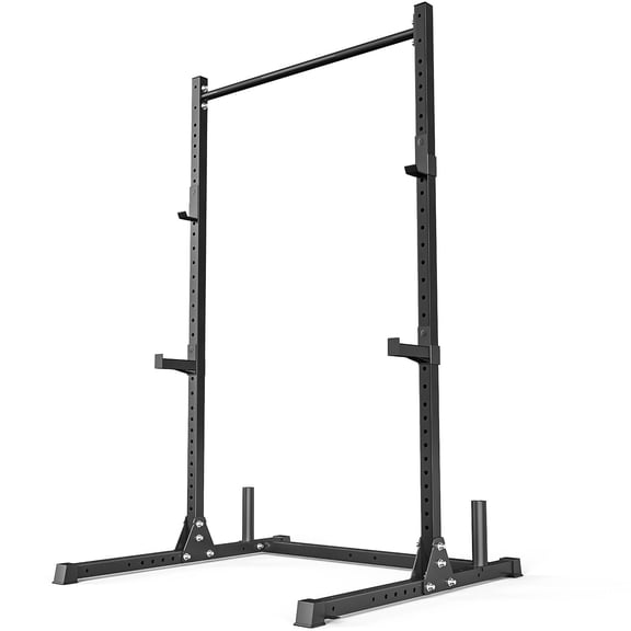 ROALW Squat Rack with Pull-Up Bar, 800 lb Capacity, Black