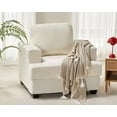 thumbnail image 1 of papajet Sofa, Comfy Couch with Deep Seats- Armchair, Modern Couch for Living Room, Offwhite Boucle, 1 of 5