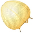 thumbnail image 1 of Rice Paper Table Lamp with Light Yellow Shade for Bedroom Use and Home Decoration 14.5x14.5x27 Inches, 1 of 10