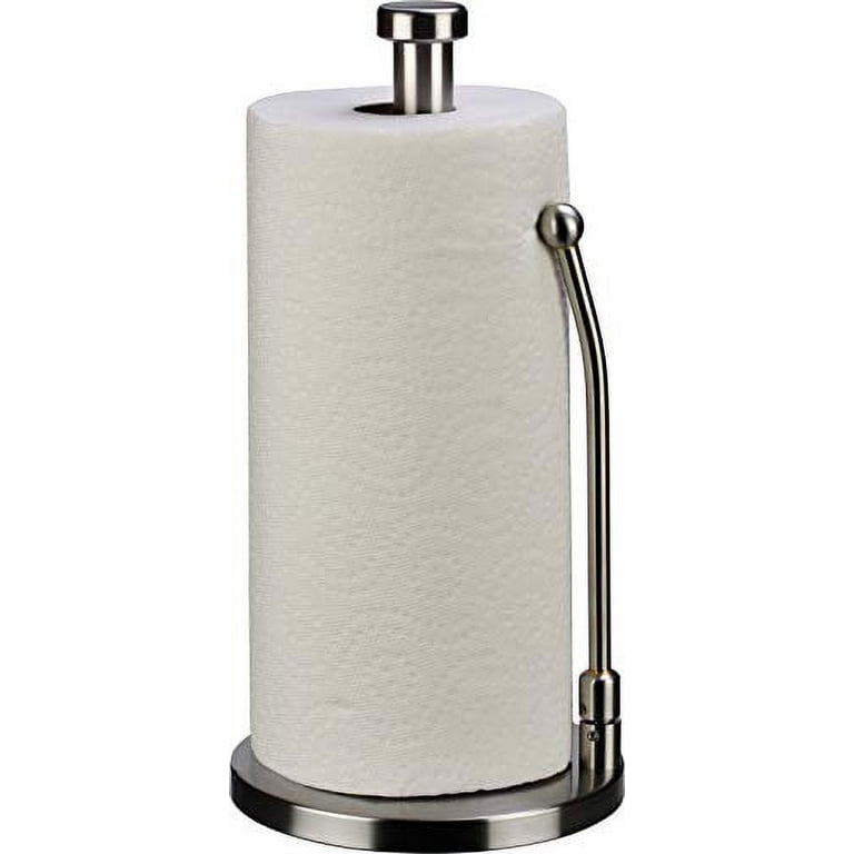 Paper Towel Holder Countertop with Heavy Base, Standing Paper Towel Roll  Holder for Kitchen Bathroom, Paper Towel Holder Stand with Weighted Base  for