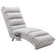 thumbnail image 1 of paproos Light Gray Indoor Chaise Lounge with Massage, Modern Ergonomic Electric Massage Floor Lounger with Remote Control&Side Pocket, Upholstered Recliner Sleeper Chair for Living Room Bedroom Office, 1 of 13