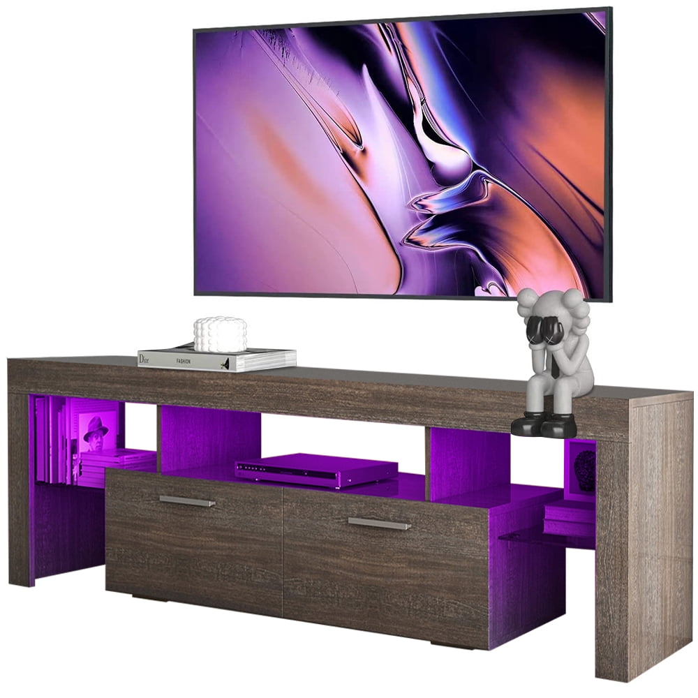paproos New Upgrade Storage TV Stand for 70 Inch TV, TV Cabinet with 16 ...
