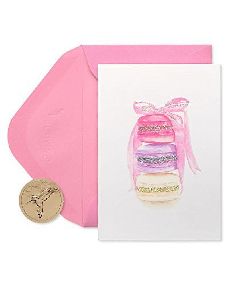 papyrus boxed blank note cards with envelopes, macarons (14count