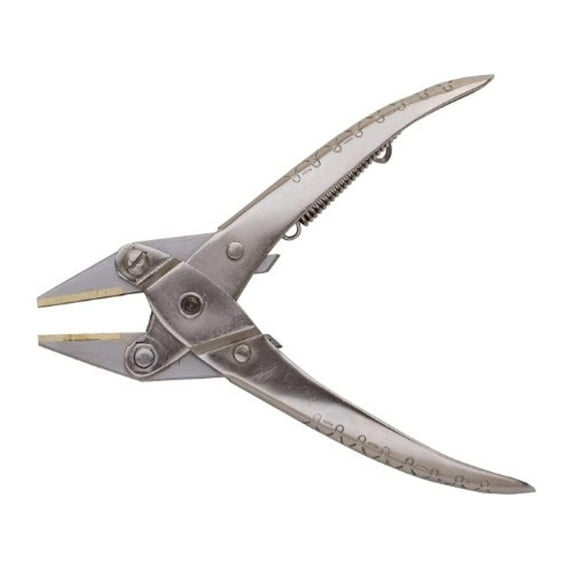 parallel pliers, flat nose, brass lined jaw, 5-1/2 inches | plr-867.00