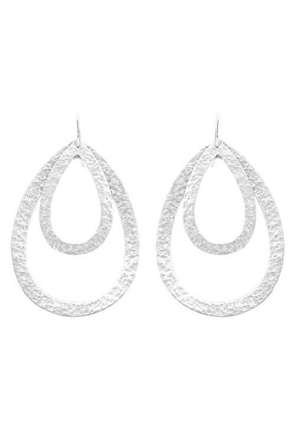 paris double teardrop earrings