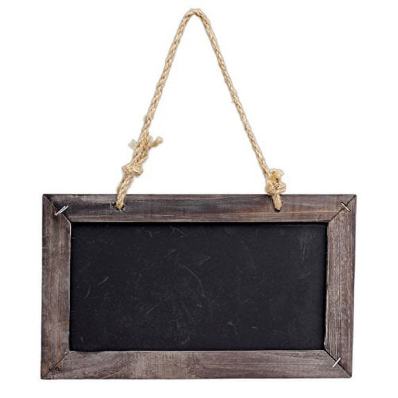 park hill 10.5' x 6.25' wood framed double-sided hanging chalkboard sign