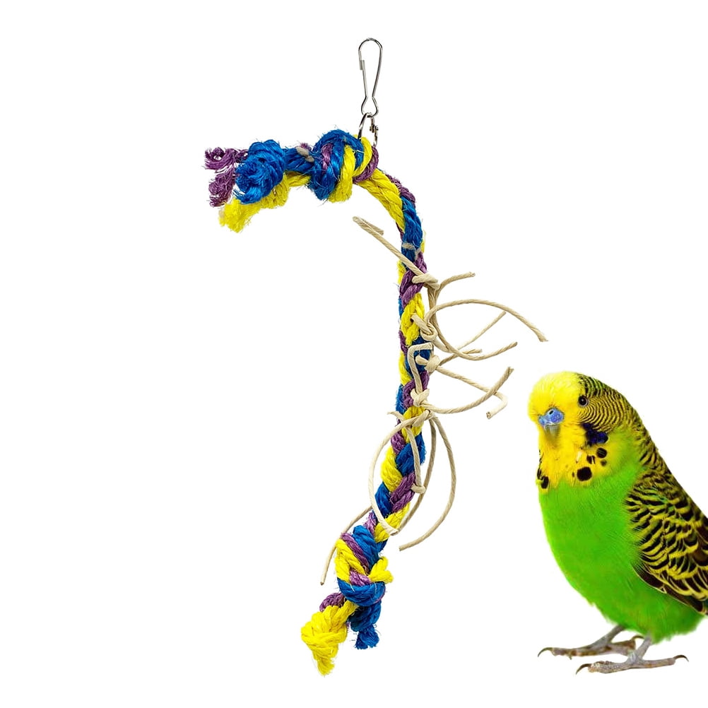 parrot toy Funny Sisal Hemp Rope String Bird Cage Hanging Bite Rope