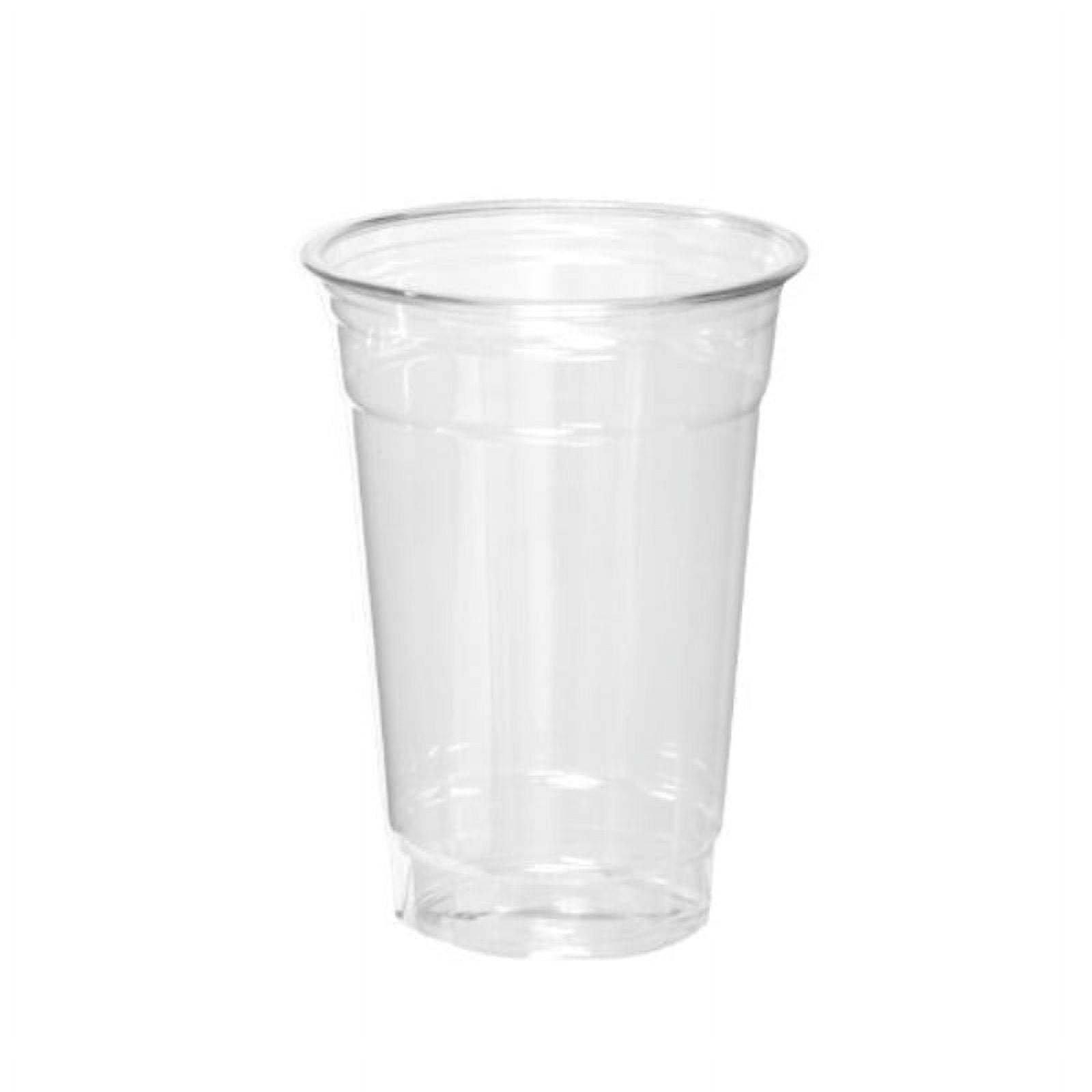 Clear Soft Plastic Cup with Lid - 16 oz.