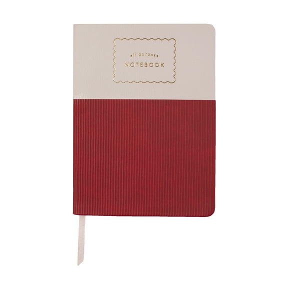 pastel by Fringe Studio Wavy Border Multi-Texture Faux Leather Flex Cover Journal