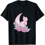 pastel goth kawaii cat vaporwave aesthetic T-Shirt