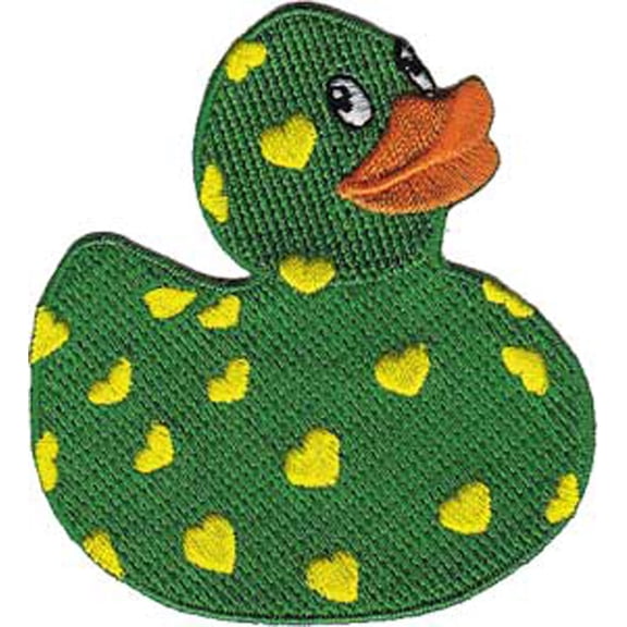 patch - animals - hearts rubber ducky iron on gifts new licensed p-3733