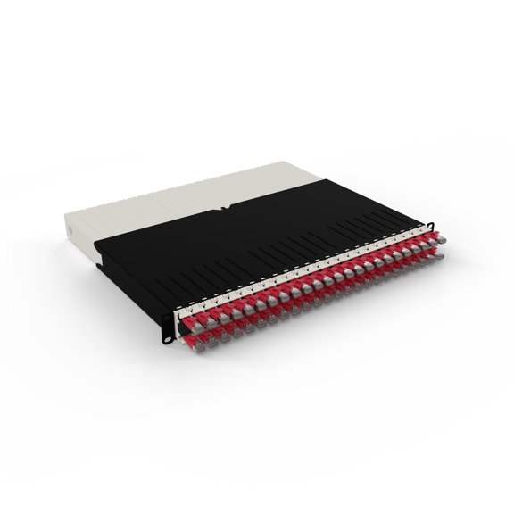 Patchbox.one 8RU STP Network Rack Cable Management Cassette, Red