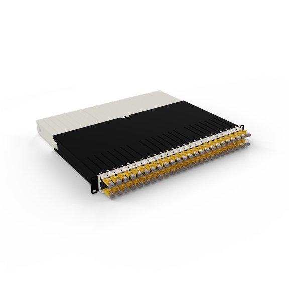 Patchbox.one 8RU STP Network Rack Cable Management Cassette, Yellow