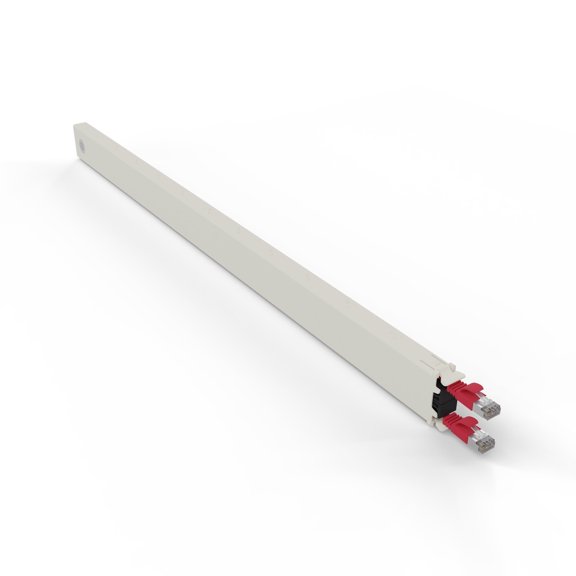 PATCHBOX.one 30RU STP Cable Management Cassette for Network & Server Racks, Red