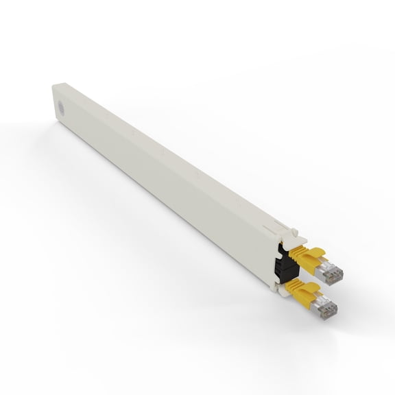 Patchbox.one 8RU STP Network Rack Cable Management Cassette, Yellow