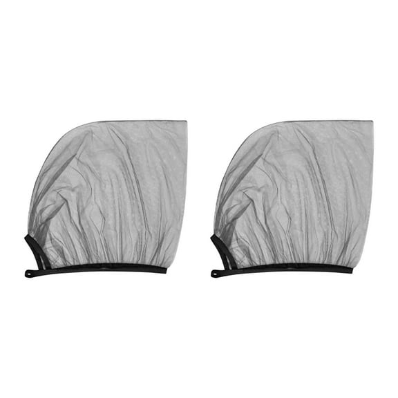 pathside 2 Pack Car Window Shades for Front Window, Elastic Gauze Car Sun Shade Fit for Car User External Mosquito Screen, Universal Privacy Protection
