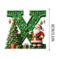 thumbnail image 1 of pathside 26 Letters Christmas Tree Hanging Pendants, 26 Christmas Letters Ornaments with Christmas Tree Santa Claus, Decorative Letters Hanging Xmas Alphabet Letters for Christmas Tree Decor (X), 1 of 4