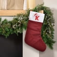 thumbnail image 1 of pathside Christmas Stockings with Initials, Large Christmas Socks Christmas Decoration 26 English Letter Small Pendant Letter Socks for Fireplace or Party Decoration Red Letter K, 1 of 4