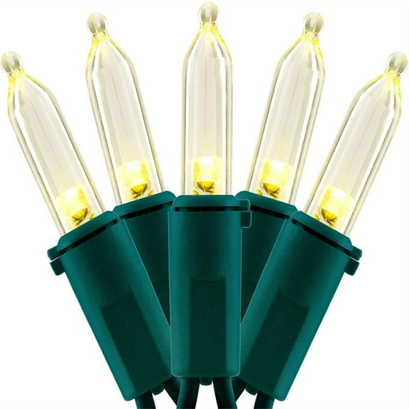 pathside Christmas String Lights, 50 Premium LED Mini Christmas Lamp Lights for Indoor Wedding Decorations Christmas Decor Light, Yellow