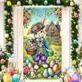thumbnail image 1 of pathside Easter Backdrops for Photography, Easter Decorations, Easter Banner Background Fabricfor Party Decor Photo Prop Booth Indoor Outdoor, 90x180cm/35.43x70.87 in, 1 of 6