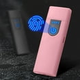 thumbnail image 1 of pathside Electronic Lighter, USB Rechargeable Lighter, Touching Induction Heating Wire Personalized Electric Lighters Rechargeable for Boyfriends Father Valentine's Day Gifts, Pink, 1 of 6