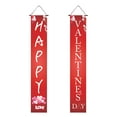 thumbnail image 1 of pathside Valentines Day Door Banner Decorations Happy Valentine Day Porch Sign Love Valentines Hanging Flag Porch Signs Valentines Banners Valentine's Day Party Decorations Supplies, 71 x 12 In, 1 of 5