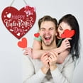 thumbnail image 1 of pathside Valentines Day Door Sign Wooden Valentines Door Decoration, Love Valentine's Day Heart Wood Hanging Ornaments for Valentine Day Wedding Engagement Anniversary (Red), 1 of 6