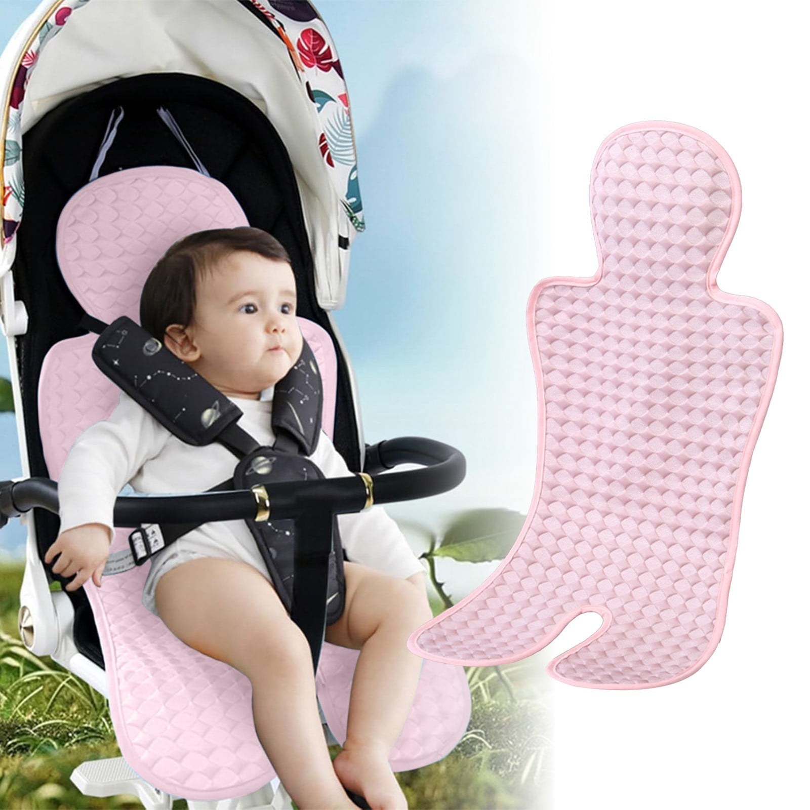patio mat memory foam wheelchair Baby Stroller Seat Pads Car Pad Breathable Ice Silk Mat Cooler For Dining Chair A Walmart