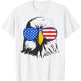 thumbnail image 1 of patriotic eagle sunglasses 4th July USA American Bald eagle T-Shirt, 1 of 5