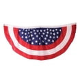 thumbnail image 1 of US Flag Patriotic Bunting 18"x36" Hanging Decoration, Red White Blue, 1 of 2