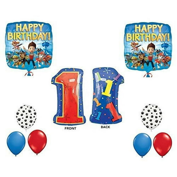 paw patrol 1st happy birthday balloon decoration kit