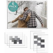 pbf 3-Pack 5x7 & 3-Pack 7x5 Magnetic Picture Frames for Refrigerator | Clear Magnetic Acrylic Frames | Magnetic Photo Holders for Fridge, Locker, Photo Board, Art Display, Sign Holder