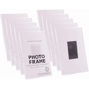 Photo Booth Magnetic Acrylic Picture Frames for Refrigerator, Locker, Cubicle, 4x6 Clear Photo Holders, 10-Pack