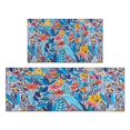thumbnail image 1 of pbgtywd Dahlia Floral Carpets Kitchen Floor Carpets, 1 of 7