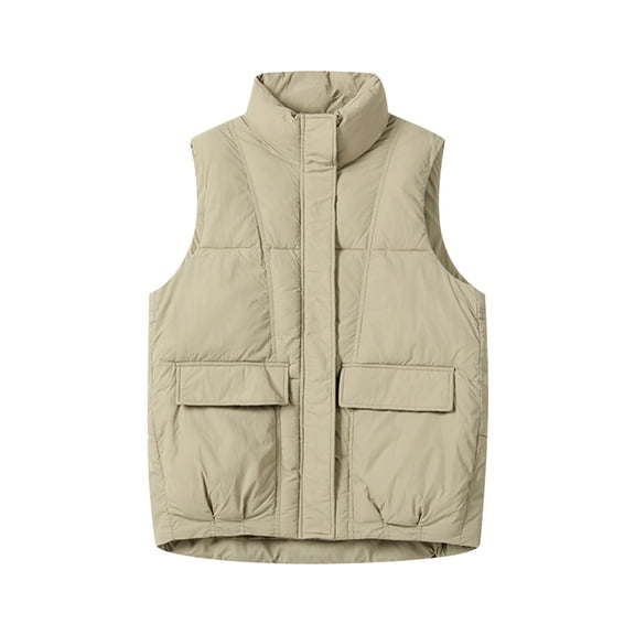 pbnbp Fashion Women Winter Warm Coat Wadded Jacket Short Warranty Vests Sleeveless Casual Jacket Coats