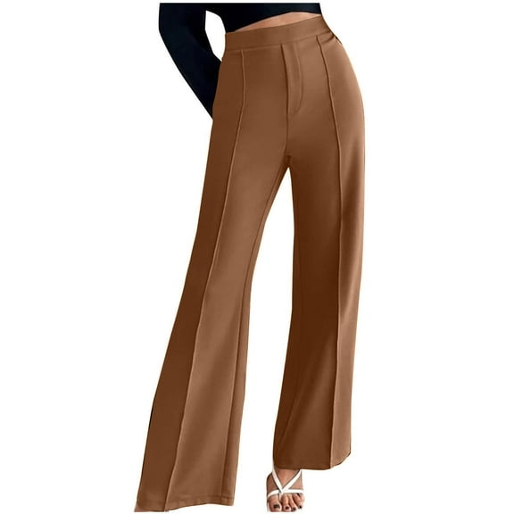 pbnbp Women's High Waist Dress Pants with Pockets Plus Suze Stretch Work Pants for Women Dress Slacks for Women Work Casual S-4XL
