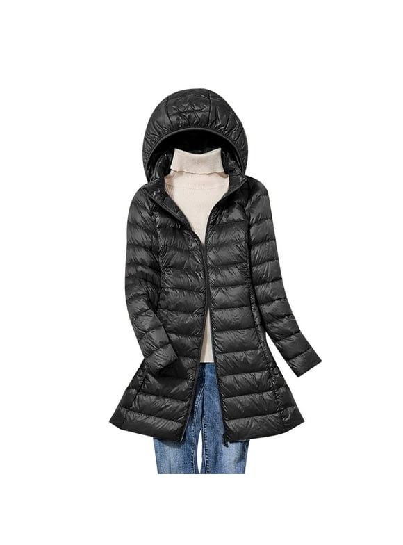 Plus Size Packable Puffer Coat