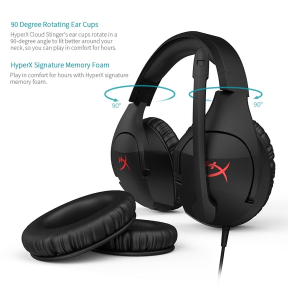 pc headphone Gaming Cloud Stinger Gaming Headset Esport Stereo Headphone Earphone Over Ear Replacement for PC/ One// U HX-HSCS-BK/AS