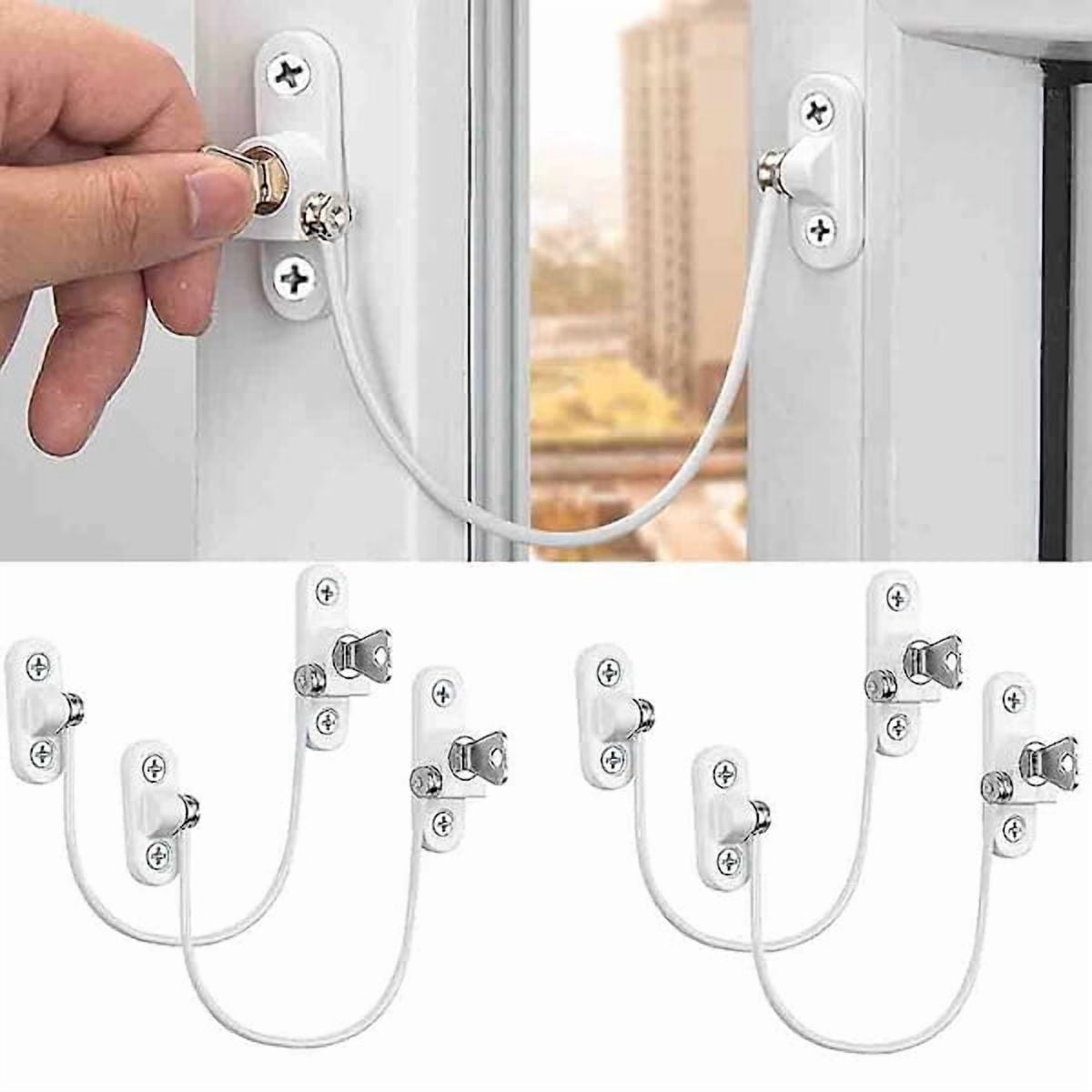 pcs Window Limiter Lock Window Limiter Baby Window Lock Window Lock Door Lock COLOR: White