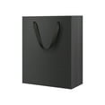 thumbnail image 1 of pdqouc 1 Pack 7x4x9 Black Gift Bags – Medium Sturdy & Reusable PremiumGift Bags for Books, Clothing Accessories, BoutiqueGift, Party Favors, Weddings, Birthdays, Christmas and Holidays, 1 of 9